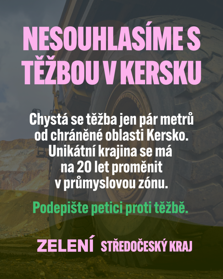 Prohlášení Krajské organizace Strany zelených Středočeského kraje k záměru těžby štěrkopísku v Hradištku u Sadské